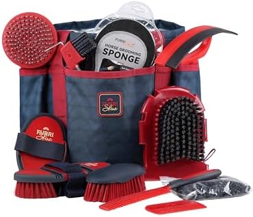 11-Piece Horse Grooming Kit with Waterproof Tote Shadowberry