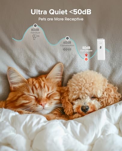 Pet Clippers for Dog Hair Grooming Low Noise Cat Shaver