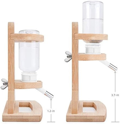 Niteangel Water Bottle with Stand for Syrian Dwarf Hamsters Gerbils Mice Rats Degus Small pet Rodents (White)