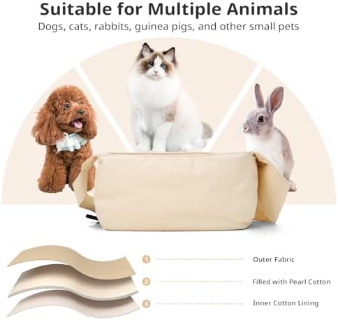 ONECUTE Dog Sling Carrier 15 lbs, Small Dog Carrier Sling for Cat & Puppies