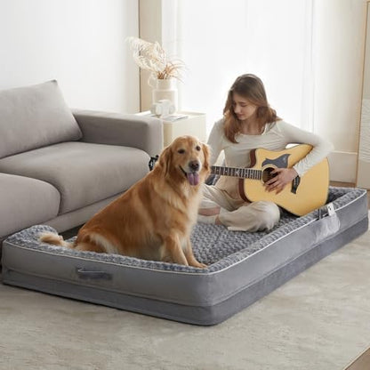 WNPETHOME Orthopedic Washable Human Dog Bed for Adult & Dog Cozy Sleep