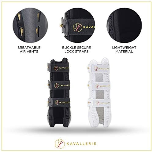 Kavallerie Classic Tendon Boots, Impact-Absorbing Material, Breathable & Evenly Distribute Pressure, Protect Tendon and Ligaments, Anti-Slip, Anti- Sore and Moisture Repellant Show Jumping Boots