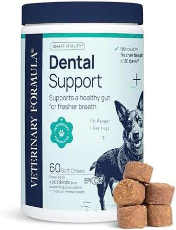 Veterinary Formula Smart Vitality Dental Support Dog Soft Chews, 60 Count