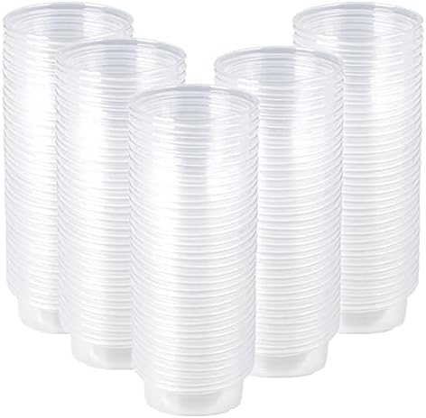 200Pcs Crested Gecko Food Dish, 0.5oz Plastic Reptile Feeding Cups