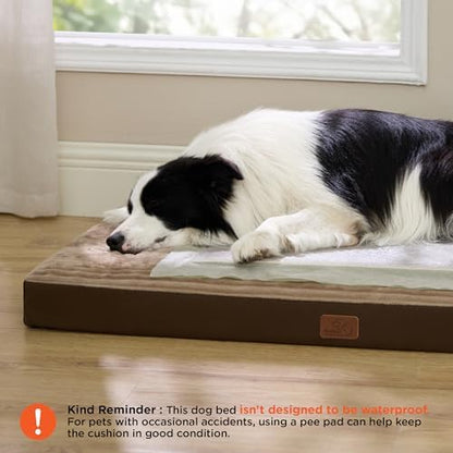 Bedsure ComfyFleece XL Dog Bed for Crate with Washable Cover, 41x27