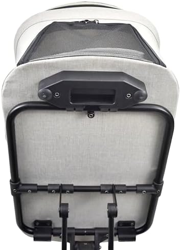 ROODO 2026 Upgraded Version 3 in 1 Dog Cat Stroller with Detachable Carrier Lightweight Folding Portable All Terrain Pet Travel System Puppy Kitty Doggie Bunny Stroller for 30lbs(Light Khaki)