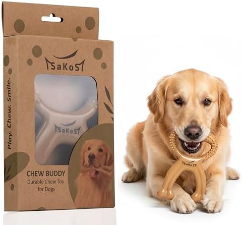 Chew Buddy Natural Rubber Dog Chew Toy for Medium & Large Dog