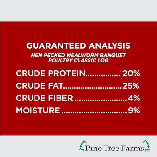 Pine Tree Farms Hen Pecked Classic Seed Log, 28 oz. (3 Pack)