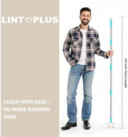63“Ultra Long Carpet Rake by LINTPLUS-Heavy Duty Carpet Scraper & Pet Hair Remover for Deep Cleaning, Efficient Dog Hair Remover for Carpets,Rugs,Furniture-Durable Carpet Rake for Home Use