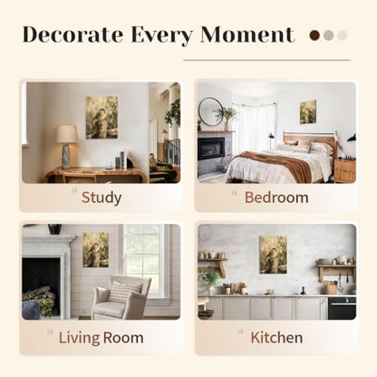 Sparrow Canvas Wall Art 18x24 Inch, Framed Wall Art for Living Room