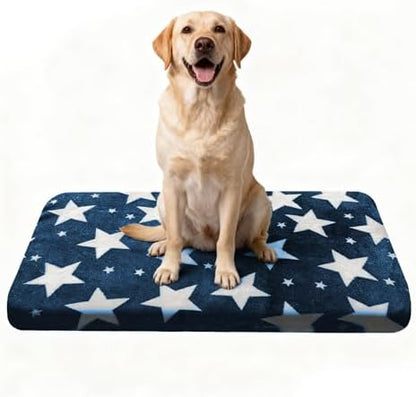Dog Crate Pad Washable Cat Dog Pet Bed for Crate kennel Large Mat 36in Blue