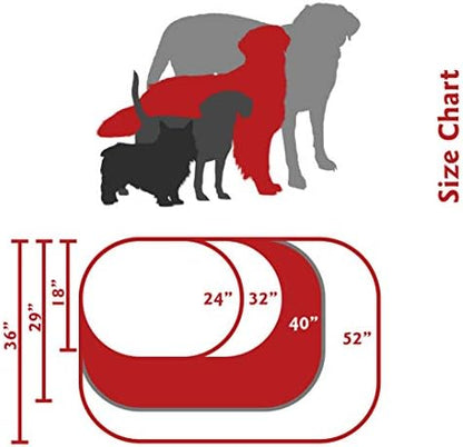 Majestic Pet Sherpa Bagel Dog Bed, 40 Inch Large, Round, Washable, Khaki