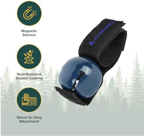 Coghlan's Magnetic Bear Bell with Silencer - Hiking Safety Gear for Wildlife Alert