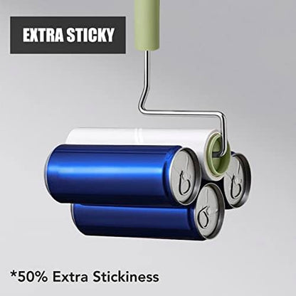 Extra Sticky Large Surface Lint Roller, 6.3''Wide Roller for Pet Hair