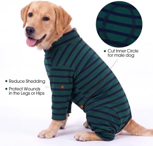 Kuoser Dog Recovery Suit, Anti-Licking Pajamas for Wounds