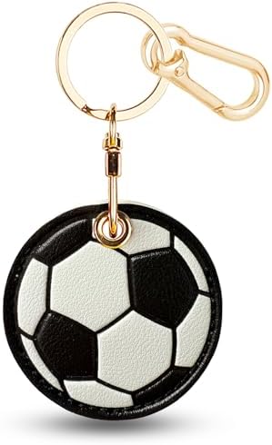 Leather Keychain Holder Case for AirTag, Cute Protective Cover for Apple Airtag KeyChain, GPS Tracker Item Finder