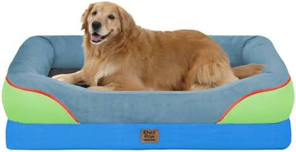 Chez Paw Waterproof Orthopedic XL Dog Bed for Large and Extra Large Dogs