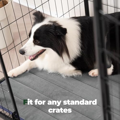 BALANCE Dog Crate Pad, Dog Foam Crate Mat Kennel Pad, Washable Water-Resistant Pet Bed Flat Dogs Cage Mat for Large Dogs, 2 Packs