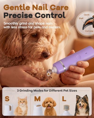 Veeconn 4 in 1 Dog Clippers Grooming Kit with Paw Hair Trimmer for Cat Pet