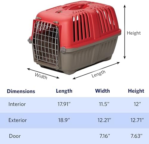 MidWest Spree Travel Carrier, 19-Inch, Small Dog & Cat Crate