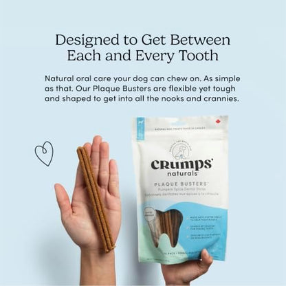 Crumps' Naturals Pumpkin Spice Plaque Busters 7" - 8 Pack