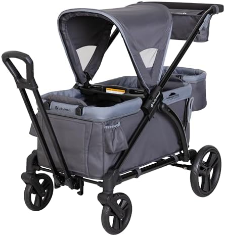 Baby Trend Expedition 2-in-1 Stroller Wagon Plus, Ultra Grey