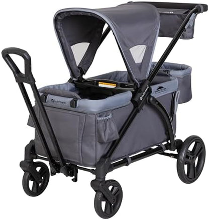 Baby Trend Expedition 2-in-1 Stroller Wagon Plus, Ultra Grey