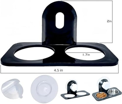 Lizard Gecko Feeding Ledge Holder, with 0.5oz Stainless Steel 10Cups