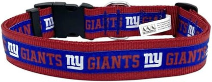 Pets First NFL New York Giants Licensed PET COLLAR, Extra Large - Heavy-Duty, Strong, and Durable Dog Collar. Available in 31 Football Teams and 4 Sizes
