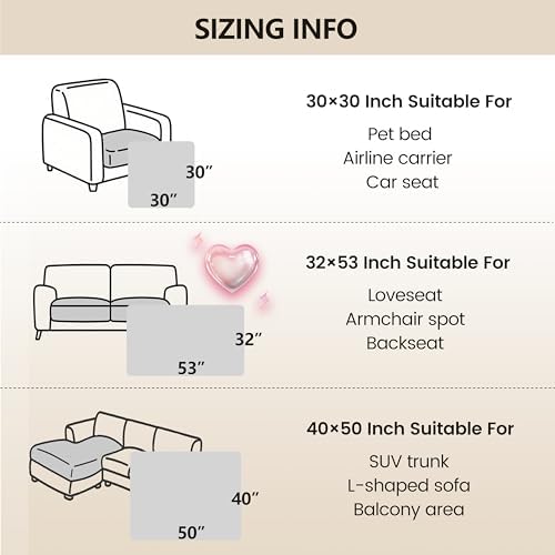 gogobunny Waterproof Blanket for Dogs，Couch Covers for Sectional Sofa