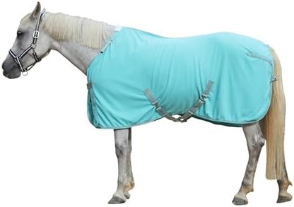 Horse Fleece Cooler Blanket, Moisture Wicking Post-Workout Drying