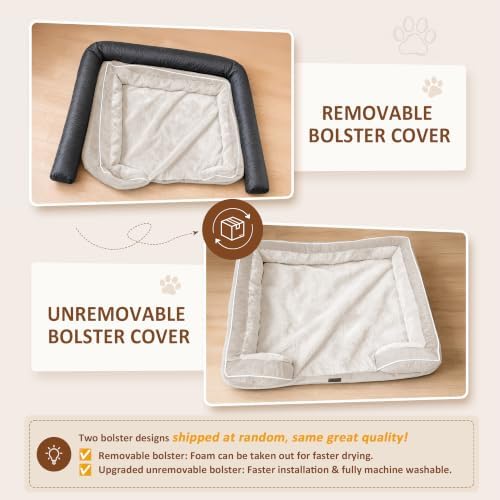Comfort Expression Waterproof Orthopedic Dog Bed for Medium Size Dog