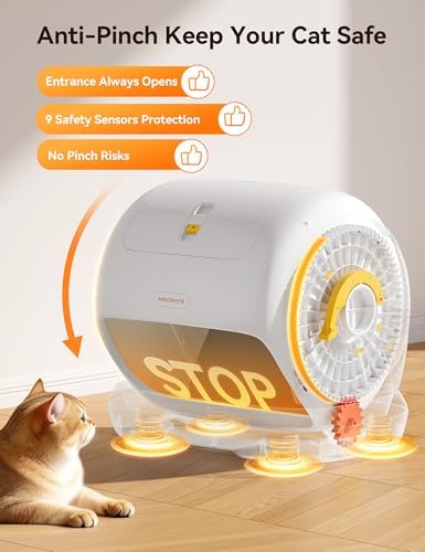 Meowant Self-Cleaning Cat Litter Box, 106L Large Capacity for Multiple Cats