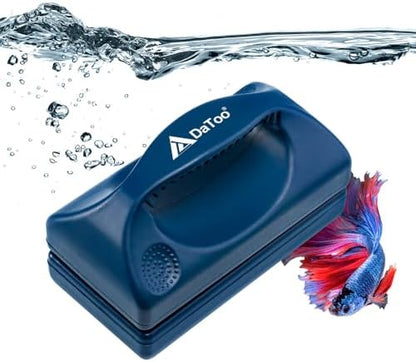 DaToo Aquarium Mini Magnetic Scrubber Scraper Small Fish Tank Cleaner Nano Glass Aquarium Cleaning Tools with Super Strong Magnet (Max)