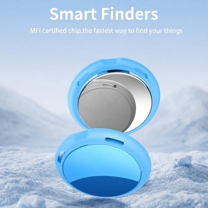 2 Pack Tracker Tags Finder Apple Find My MFi Certified Waterproof iOS Only