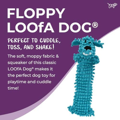 Multipet 12-Inch Floppy Loofa Light Weight No Stuffing Dog Toys, Assorted Colors (Pack of 1)