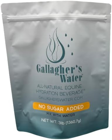 GALLAGHER'S WATER All-Natural Equine Hydration Beverage, Natural Flavor Enhancement Powder Mix Encourages Horses to Drink Water, No Sugar Added! 3lb