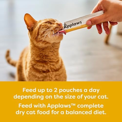 Applaws Chicken Puree Lickabe Cat Treats 60-Pack 0.5 oz Sachets