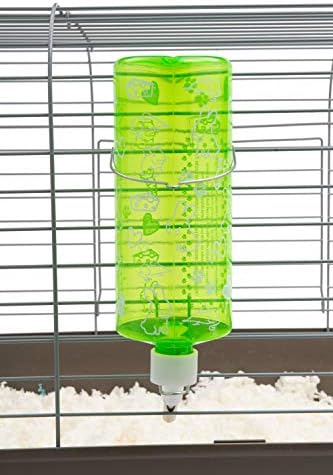Lixit® Critter Bright Water Bottles for Hamsters, Rabbits, Chinchillas, Ferrets, Guinea Pigs and Other Small Animals - Made in USA (Blue (Pack of 1), 32 Ounce)