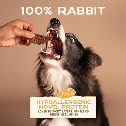 Smart Cookie Jerky Dog Treats - 3 Flavor Variety Pack - Rabbit, Salmon & Duck Jerky - Training Treats for Dogs, Puppies with Allergies, Sensitive Stomachs - Grain Free, Made in USA - 3oz
