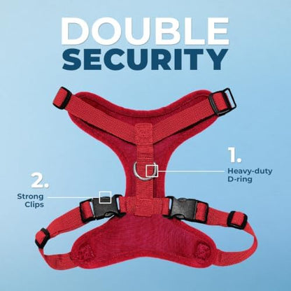 Voyager Step-in Lock Dog Harness - Red, X-Large