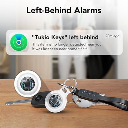 Air Tracker Tags-4 Pack (iOS Only), [Apple MFi Certified] Key Finder