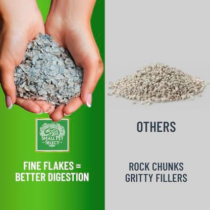 Small Pet Select Flaked Oyster Shell, Calcium Supplement, 5 lb