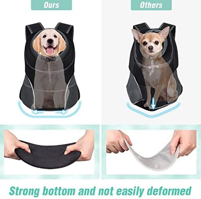 YUDODO Dog Front Carrier Backpack, Adjustable Breathable Dog Backpack