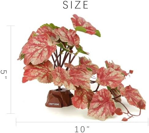 Reptile Fake Plants Terrarium Decor fit Snake Gecko Ball Python