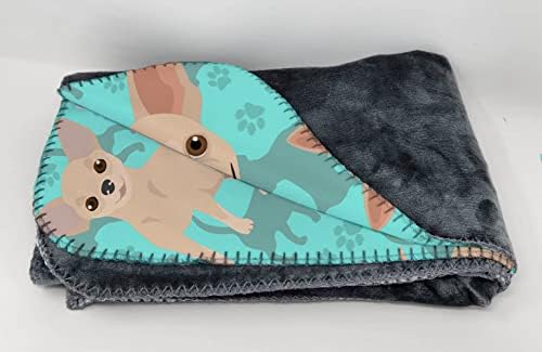 Caroline's Treasures MLM1032TBLT Chihuahua Soft Travel Blanket with Bag Airplane Blanket, Indoor Outdoor Camping Blanket for Traveling, Picnics, Beach Trips, Concerts