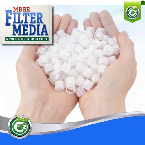 K1 Filter Media 1 Cubic Foot Premium Grade Moving Bed Biofilm Reactor Mbbr. Fresh, Virgin, Not Recycled. Perfect for Aquariums, Aquaculture, Ponds