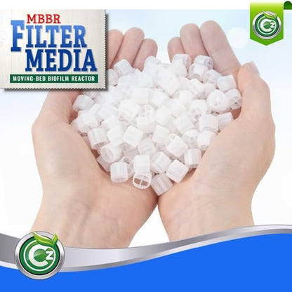 K1 Filter Media 1 Cubic Foot Premium Grade Moving Bed Biofilm Reactor Mbbr. Fresh, Virgin, Not Recycled. Perfect for Aquariums, Aquaculture, Ponds