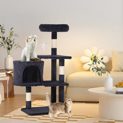 FDW | 36" Cat Tree Tower | Dark Gray | Multi-Level Indoor Activity Center