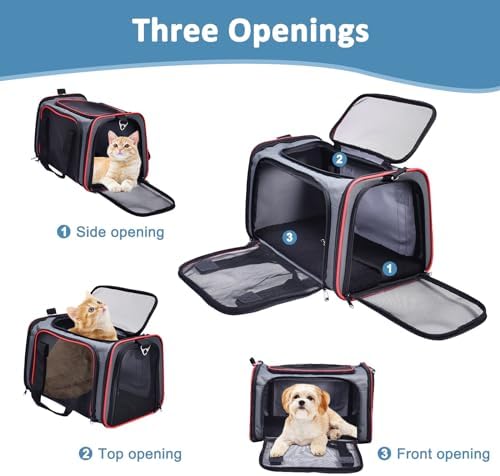 Soft-Sided Kennel Pet Carrier, Airline Approved Travel Handbag